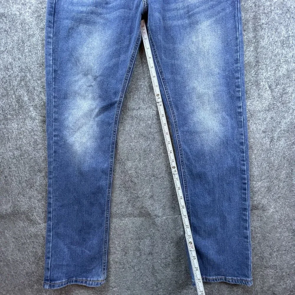 Smith & Mills‎ Denim Jeans Mens 34 Blue Slim Straight Stretch Classic